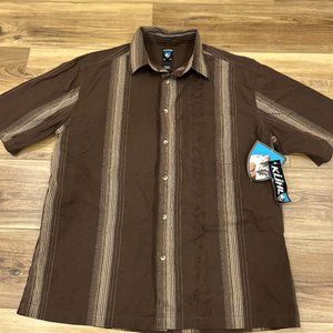 Men's Kuhl Jacquard SS Shirt XXL Brown